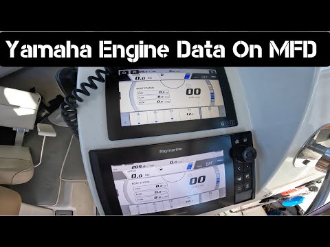 How to get Yamaha outboard engine data on an axiom MFD
