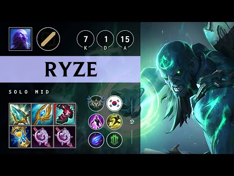 Ryze Mid vs Orianna - KR Challenger Patch 25.19