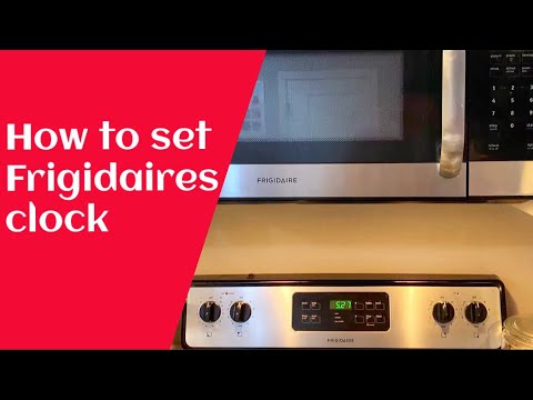 YouTube video about: How to set clock on frigidaire stove?