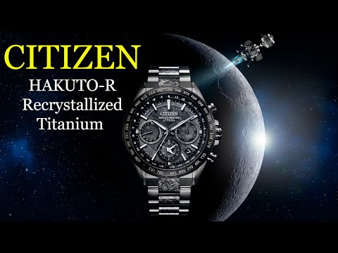 CITIZEN HAKUTO-R Collaboration Recrystallized Titanium Eco-Drive GPS SATELLITE WAVE Watch