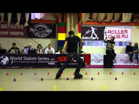 Rollerclub Cup 2013/ Lebois Romain, 4th place classic slalom men