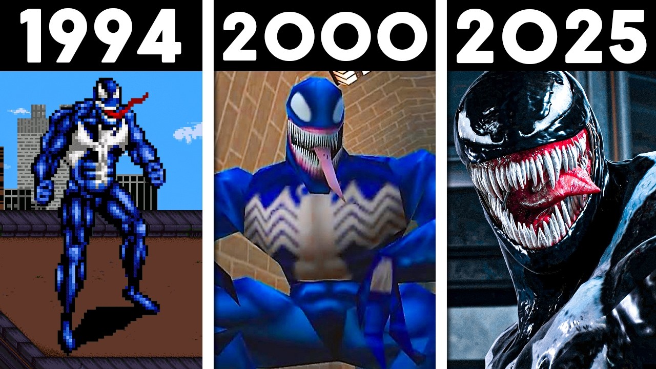 EVOLUÇÃO do VENOM nos GAMES