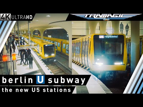 U-Bahn Berlin: Die neuen U5-Bahnhöfe | 4K