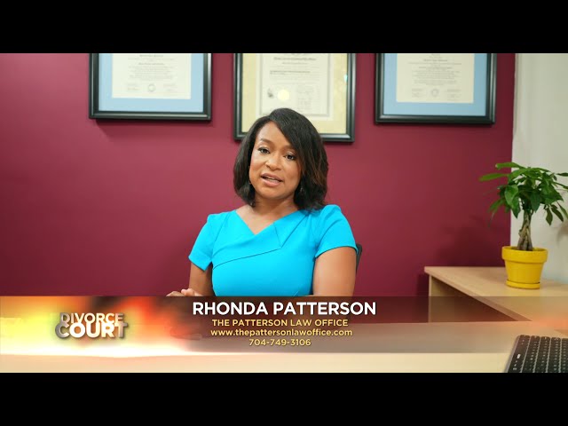 ASK A LAWYER: Rhonda Patterson "Alimony"