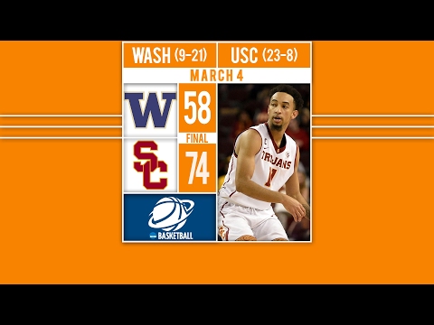 USC Powers Past Washington - HIGHLIGHTS: USC beats Washington 74-58 behind G Jordan
