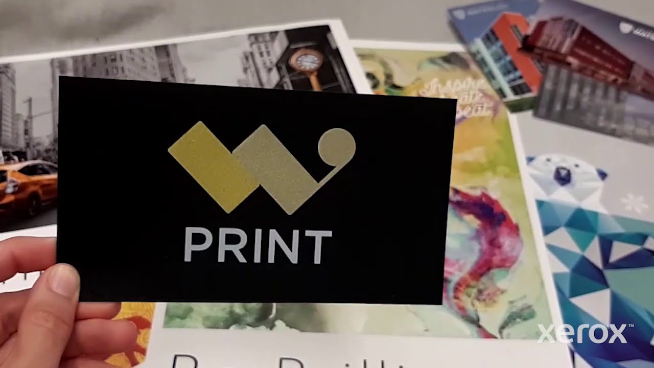 Metallic ink print sample on the Xerox® Iridesse™ Production Press YouTube Видео