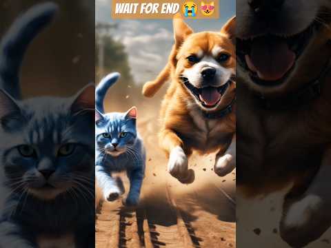 Cat Was Chased By Fierce Dogs 😢 🐶 #cat,#shorts , Ayush cat