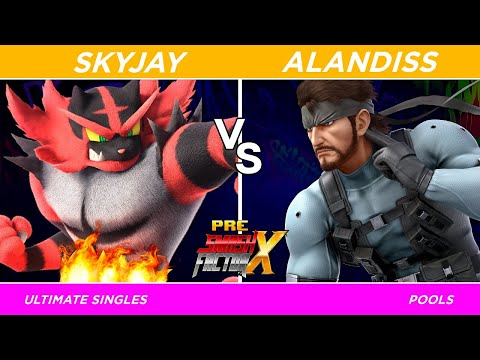 Pre-Smash Factor X 2023  -Pools Skyjay (Incineroar) Vs. Alandiss (Snake) Smash Ultimate - SSBU