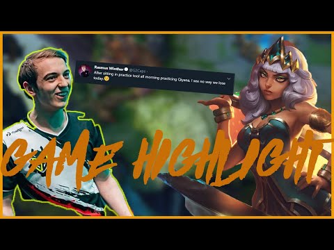 CAPS PRACTICING QIYANA FOR LEC | GAME HIGHLIGHT