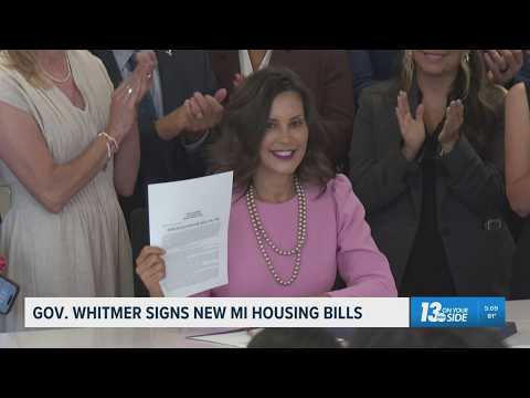 Gov. Whitmer signs housing bills in Grand Rapids