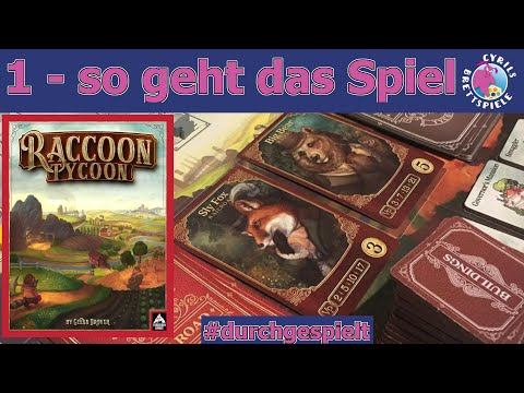 Cyrils Brettspiele - Raccoon Tycoon (S218E01) - Regeln & Komponenten