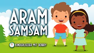 Video thumbnail of "Aramsamsam, Gulli Gulli ram sam sam [mit Text] - Kinderlieder mit Bobby"