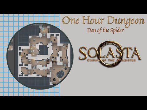 One Hour Dungeon -  Solasta - Den of the Spider - Timelapse