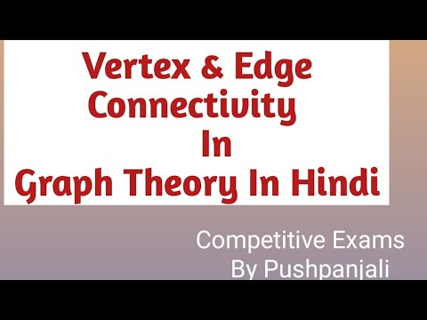 Connectivity Cut Vertex Cut Edge in Graph Theory in Hindi