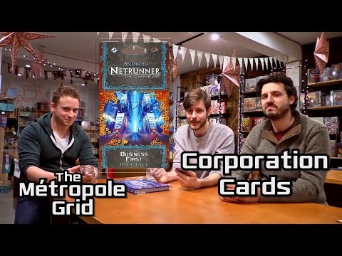 Netrunner Unboxing: Business First - Corporation Cards
