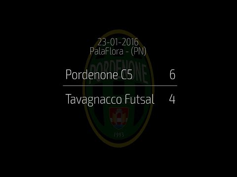 Serie C FVG 2015/16: Pordenone C5 - Tavagnacco Futsal. Goal and highlights