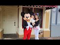 Baby Susu And Mickey Mouse Blow Kisses To Each Other Disneyland