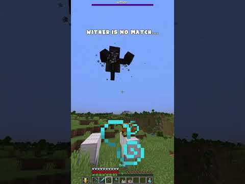 Insane Hardcore Wither Kill in Minecraft!! #Shorts