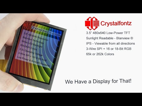 Here's a video demonstration of this Blanview TFT display in action.