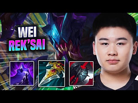 WEI TESTING ASSASSIN REK'SAI JUNGLE! - RNG Wei Plays Rek'Sai Jungle vs Lee Sin! | Season 2022