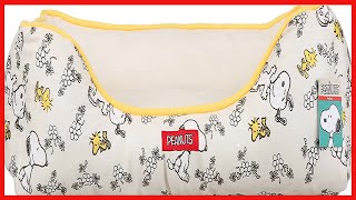 Bon produit - Peanuts Snoopy & Woodstock Cuddler Lit pour chien en beige | Lit surélevé pour chien