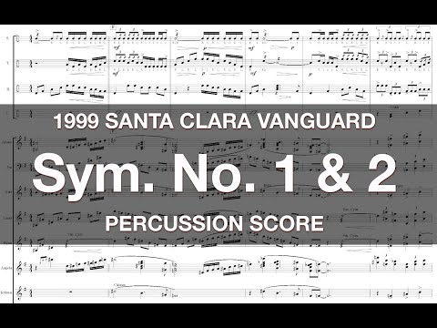 SCV 1999 Percussion Score (Barber Symphony 1 & 2)