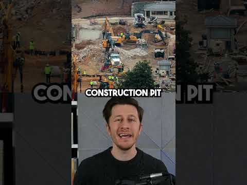 Trump turns the White House into a stalled construction pit #shorts