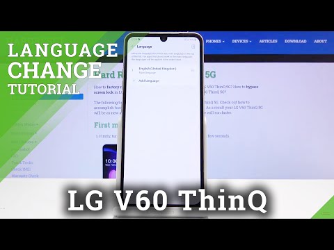 How to Change Language in LG V60 ThinQ – Find System Dictionary