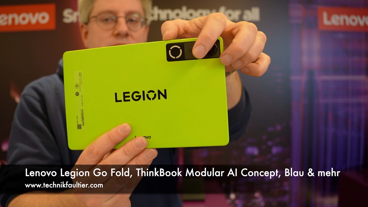 Lenovo Legion Go Fold, ThinkBook Modular AI Concept, Blau & mehr - MWC 2026