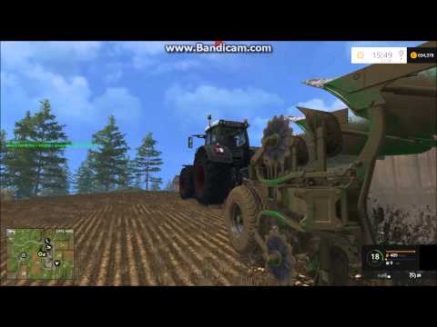 Farming simulator 2015- plowing and dragging