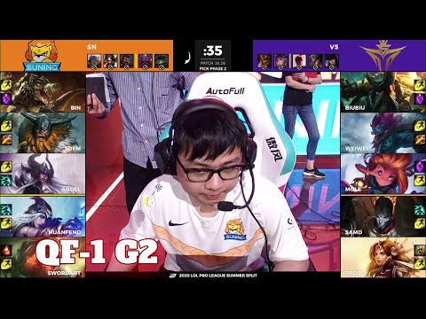 SN vs V5 - Game 2 | Quarter Final Playoffs LPL Summer 2020 | Suning vs Victory Five G2
