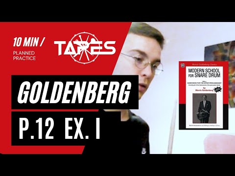 _PRACTICE WITH ME_ Page 12 No. I, Modern School for SNARE DRUM - Morris Goldenberg