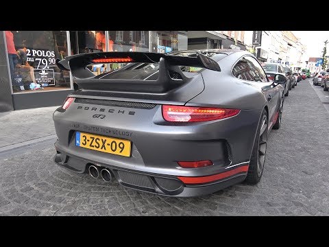 Porsche 991 GT3 with Akrapovic Exhaust - LOUD Revs & Accelerations!