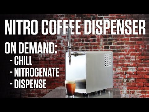 Countertop nitro coffee dispenser that chills &
