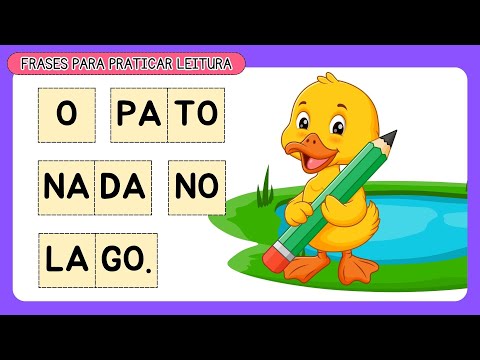 Frases para aprender a ler | Sílabas para crianças| Alfabeto completo | Ensinar a ler rápido