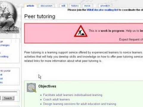 Wikieducator content development structure