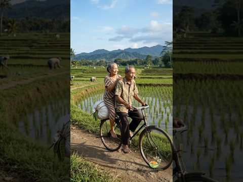 Grandpa and Grandma sell pete at the market #villagelife #nature #market #drama #fyp