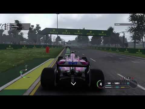 F1 2018 full race gameplay new career in Force India #1