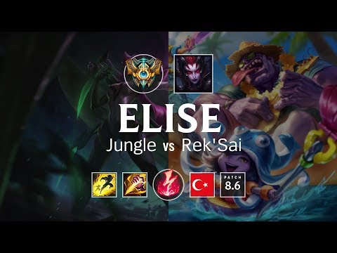 Elise Jungle vs Rek'Sai - TR Challenger Patch 8.6