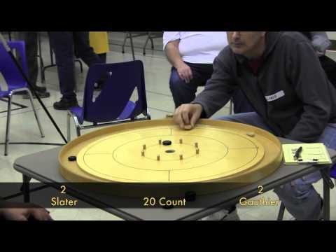 2013 Owen Sound Crokinole Final - Gauthier v Slater 1/4