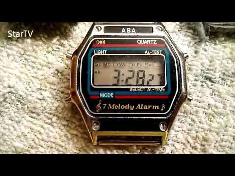 PRL Zegarek komunijny,7 melody chrono watch,szpan lat 80 tych