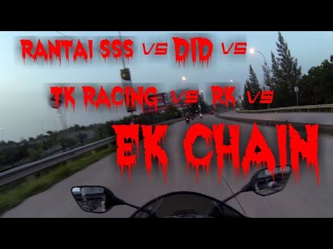 Rantai SSS vs DID vs TK RACING vs RK vs EK CHAIN     Mana Yang Paling Awet dan Nggak Gampang Mulur?