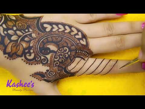 peacock mehndi designs bridal by kashees beauty parlour