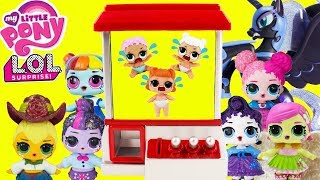 LOL MANE 6 Rescues LOL Surprise Dolls Little Sisters CLAW MACHINE GAME Toy Surprises