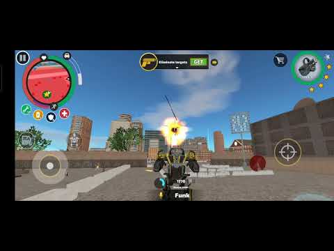 Rope Hero :Vice Town(BD 100 Ground Assaulet Machine) Machine on wall army base)#playstation#ropehero