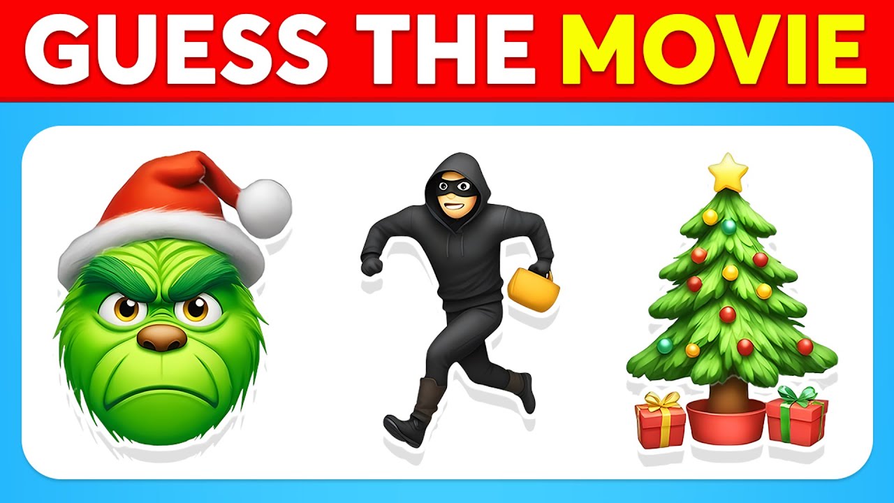 Guess The MOVIE By Emoji 🎬🎅 100 Movie Quiz 🍿🎄 Tom Quiz