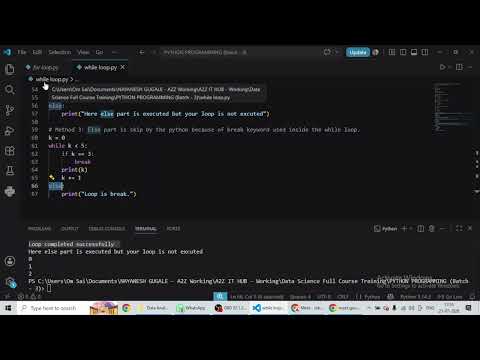 While Loop In Python Part 2 Strings In Python Part 1