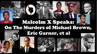Malcolm X Speaks: On Murders of Michael Brown, Eric Garner, et al