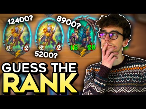 14k+ player tries to guess viewers ranks in Hearthstone Battlegrounds