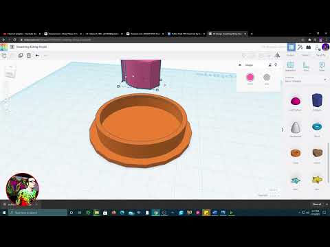 Puffco Peak 3D Modeling Glass Stand Tutorial! From Scratch To Finish!  STL download in description